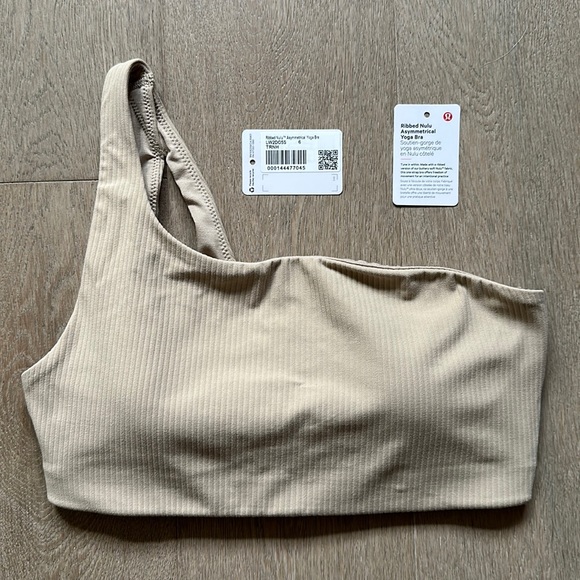 lululemon athletica Other - Ribbed nulu asymmetrical yoga bra trench size 6 lululemon euc